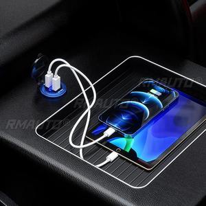 Nouveau chargeur de voiture rapide USB C double 90W en métal avec affichage de la tension/puissance 12V/24V pour SUV, moto, camion, bateau, bus, camping-car, VTT - Product Image 4