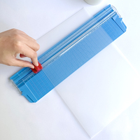 Venta caliente Mini conveniente práctico cortador de papel A4 para oficina usando cortador de papel deslizante Manual