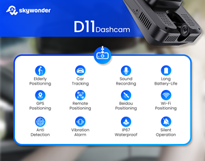 Skywonder D11 box nero per auto <span class=keywords><strong>wifi</strong></span> 4G <span class=keywords><strong>dashcam</strong></span> supporto video live ADAS/DMS/BSD con tracciamento e monitoraggio GPS BSD blind warning - Product Image 2