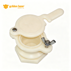 Vanne de sortie en plastique blanc Golden Bear pour extracteur de miel, accessoire d'apiculture pour la récolte du miel - Product Image 2
