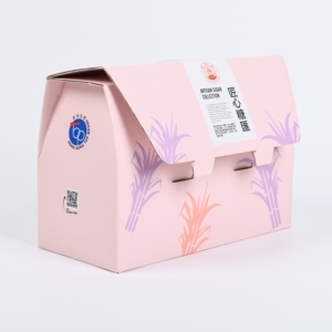 Boîtes en carton ondulé rose imprimées, <span class=keywords><strong>prix</strong></span> compétitif, boîte cadeau en forme de valise, boîte d'expédition, boîte cadeau en forme de sac à main, emballage avec logo - Product Image 2