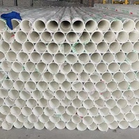 Tuyau en PVC résistant à la corrosion de qualité alimentaire, diamètre 2 4 6 8 10 12 pouces, 50 mm 75 mm 90 mm 110 mm, tuyaux de drainage en PVC plastique