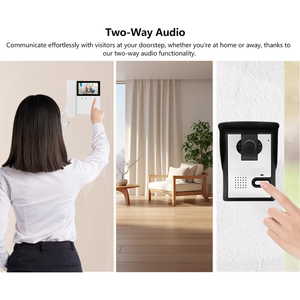 Interphone vidéo classique Abe Best à <span class=keywords><strong>d</strong></span>éverrouillage par une seule touche, interphone <span class=keywords><strong>de</strong></span> <span class=keywords><strong>porte</strong></span>, interphone bidirectionnel, système <span class=keywords><strong>de</strong></span> sécurité domestique pour <span class=keywords><strong>porte</strong></span> <span class=keywords><strong>d</strong></span>'<span class=keywords><strong>entrée</strong></span> - Product Image 5