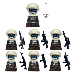 2026 Mini Último Set de Figuras Militares de Policía Especial Fantasma con Chaleco, Mochila, Cinturón y Arma, Bloques de Construcción de Personajes de Guerra, Juguete - Product Image 2