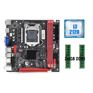 B75A LGA 1155 Motherboard Kit With i3 2120 Processor And 8GB DDR3 Memory Plate Placa Mae LGA 1155 Set Support WIFI NVME