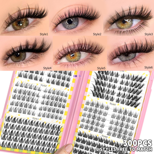 32 rangées, grande capacité, 4 modèles, Little Devil Lazy Trilogy, Sunflower Tower, Wheat Spike, Faux cils en forme de livre - Product Image 2