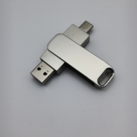 Nuevo Modelo 2026, Unidad Flash USB 2.0 Tipo C de Metal, 16GB 32GB 64GB, Logotipo Grabado con Láser, Memoria USB C Dual