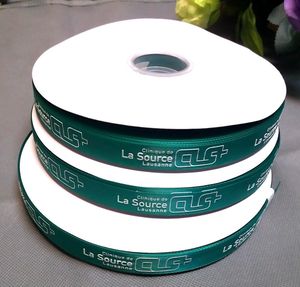 Logotipo de <span class=keywords><strong>cinta</strong></span> de grogrén suave impreso en relieve 3D lujoso personalizado para decoración de ramo fiestas de cumpleaños y Navidad - Product Image 4