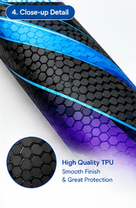 Protector de Marco de Raqueta de Pádel Personalizado de PU de Alta Calidad OEM, Accesorios de Pádel, Cinta Protectora de Borde para Raqueta de Pádel - Product Image 4