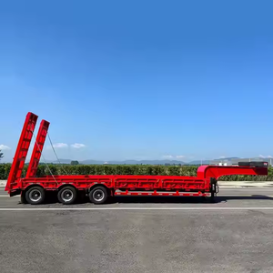 Kustom Pabrik 3 AS leher angsa ekskavator transportasi Lowboy tempat tidur rendah pemuat Semi truk Trailer untuk <span class=keywords><strong>Malaysia</strong></span> - Product Image 4