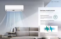 Climatiseur mural mini-split ZERO 9000-24000 BTU intelligent WiFi, économe en énergie, autonettoyant pour usage domestique et hôtelier
