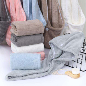 Serviette turban en microfibre à logo personnalisé, séchage rapide, idéale pour les femmes aux cheveux bouclés longs, pour la beauté et l'utilisation en salle de bain - Product Image 5