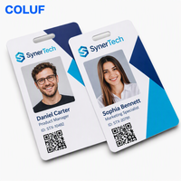 Badges d'identification en PVC personnalisés pour expositions, étiquettes nominatives pour conférences avec cordon, ensemble de crédentiels d'événement personnalisés en gros