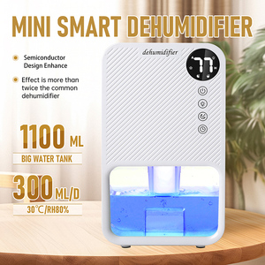 Déshumidificateur portable pour la maison, petit, MINI, intelligent, avec 7 lumières LED, ultra silencieux et arrêt automatique, déshumidificateur pour sous-sol, <span class=keywords><strong>garage</strong></span> - Product Image 5