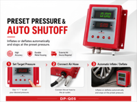 High Precision Automatic Vehicle Wall-Mounted Digital Tire Inflator Pre-Set Inflation Deflation Tire Tire Pressure Monitoring