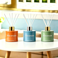Ensemble diffuseur de parfum de luxe, huile essentielle liquide |   Parfum d'ambiance longue durée sans BPA ni alcool 140 ml Étiquette personnalisée disponible