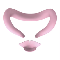 Accessoires VR : Housse de protection pour sangle de tête, masque et couvre-visage en silicone pour casque VR Oculus Quest 3