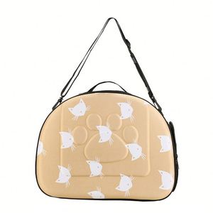 Portable <b>Cat</b> EVA Shoulder Crossbody <b>Backpack</b> with Breathable Space Capsule Design and Zipper Closure - Product Image 3