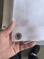 Jaring Pengaman Rajut HDPE 180GSM Putih Anti UV, Ukuran 2 X 15m, untuk Konstruksi, Perlindungan Jatuh, Pekerjaan Bangunan, Sementara