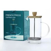 Pembuat Kopi French Press Grosir, Terisolasi, Portabel, OEM, Tutup Bambu, Filter, Botol Vakum - Keramik, Plastik, Kaca, Untuk Dapur