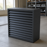 Cache-vent acoustique en aluminium résistant aux intempéries pour unité extérieure de climatiseur et pompe à chaleur