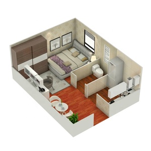 Vente en gros de maisons conteneur bon marché en expédition d'énergie maisons conteneur préfabriquées maison avec cabine portable - Product Image 4