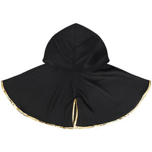 Disfraz de Cosplay con Capucha de Trébol de Cinco Hojas Negro con Ribete Dorado para Niños, Juego de Rol de Anime - Product Image 2