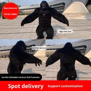 Costume <span class=keywords><strong>de</strong></span> mascotte d'Halloween King Kong gonflable <span class=keywords><strong>de</strong></span> gorille et d'ours <span class=keywords><strong>de</strong></span> boxe <span class=keywords><strong>célèbre</strong></span> sur Internet pour la performance d'événement - Product Image 2