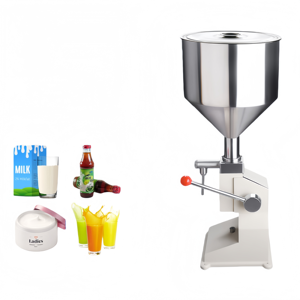 A03 304 Stainless Steel Manual Liquid Filler with Scale and <b>Tray</b> Suitable for Face Cream Shampoo Cosmetics Jam Honey and Milk - Product Image 5
