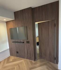 Panneau de grille en PU texturé 3D personnalisable, moderne, européen, pour appartement, imperméable, extérieur, entrepôt, hôpital - Product Image 3