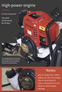 उच्च गुणवत्ता 4kw पेट्रोल इंजन कंक्रीट कंपन बाहरी प्रकार उच्च कंपन आवृत्ति 190hz उच्च भार क्षण क्षण - Product Image 6