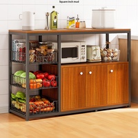 Mueble de Almacenamiento para Cocina, MDF, 3 Cajones, Diseño Moderno, Multifuncional, Portátil, Resistente, Carrito de Cocina para Vegetales y Microondas
