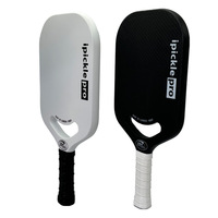 Raquette de pickleball intégrée en fibre de carbone MMF 3K, épaisseur 16 mm, sans cadre, 220 g, longueur 41,6 cm, 40 trous
