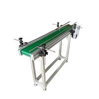 Profil bas Portable Mini électrique noir puissance moteur entraînement petites bandes de transporteur plat mini convoyeur à bande pour imprimante