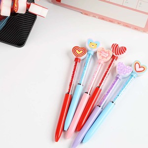 <span class=keywords><strong>Stylo</strong></span> promotionnel O&Q Série Saint-Valentin Sport Cœur Kawaii 0,7 mm Encre noire et bleue Logo personnalisé Plastique Source directe usine - Product Image 2