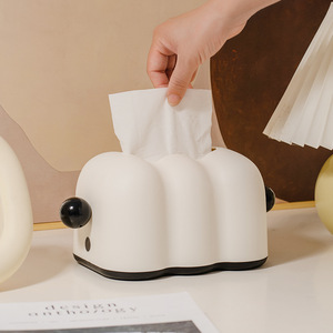 Nordic ins caja de pañuelos para colgar en la pared forma de concha hogar sala de estar dormitorio comedor mesa de centro con caja de almacenamiento de mango redondo - Product Image 3