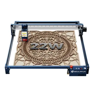 <span class=keywords><strong>SCULPFUN</strong></span> S30 Ultra 11W 22W 33W 600x600mm Máquina de Grabado Láser con Asistencia de Aire Automática y Grabador de Metal Reemplazable para Corte de Madera - Product Image 1