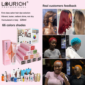 Crème colorante permanente pour cheveux LOURICH à faible teneur en ammoniaque, couvrant entièrement les cheveux gris, coloration capillaire de salon, vente en gros, étiquette privée OEM - Product Image 1