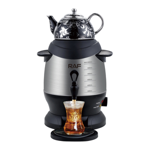 RAF Luxury Classic Practical Design Samovar Tea Maker 1800w 6L <strong>Faucet</strong> Stainless Steel Body Ceramic - Product Image 1