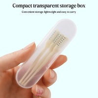 Tondeuse à poils de nez double extrémité, portable, lavable, outil de soin nasal, réutilisable, multifonction, grattoir à poils de nez pour femmes et hommes