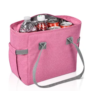 Gıda teslimat çantası sağlam yastıklı öğle yemeği çanta taktik Molle monte sızdırmaz soğutucu soğutucu çanta öğle yemeği çantası 8 alıcı