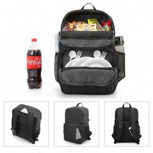 Mochila Nevera de Poliéster Impermeable de Doble Aislamiento de Alta Calidad para Turistas, Mochila Ligera para el Almuerzo con Compartimento Inferior - Product Image 2