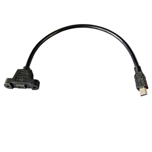 USB mini 5 pin nam nữ cáp mở rộng Mini USB bảng điều chỉnh gắn kết cáp dữ liệu dây - Product Image 3
