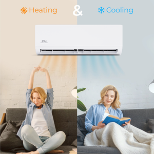 Factory Price 18000 BTU Dual Zone <b>Mini</b> Split <b>Air</b> <b>Conditioner</b> Heat Pump 22.5 SEER 230V Variable Frequency WiFi Ductless OEM EU Du - Product Image 2
