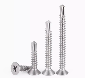 Tornillos autorroscantes de acero inoxidable 410 con cabeza avellanada y pasadores de cola de milano, tamaño completo - Product Image 6