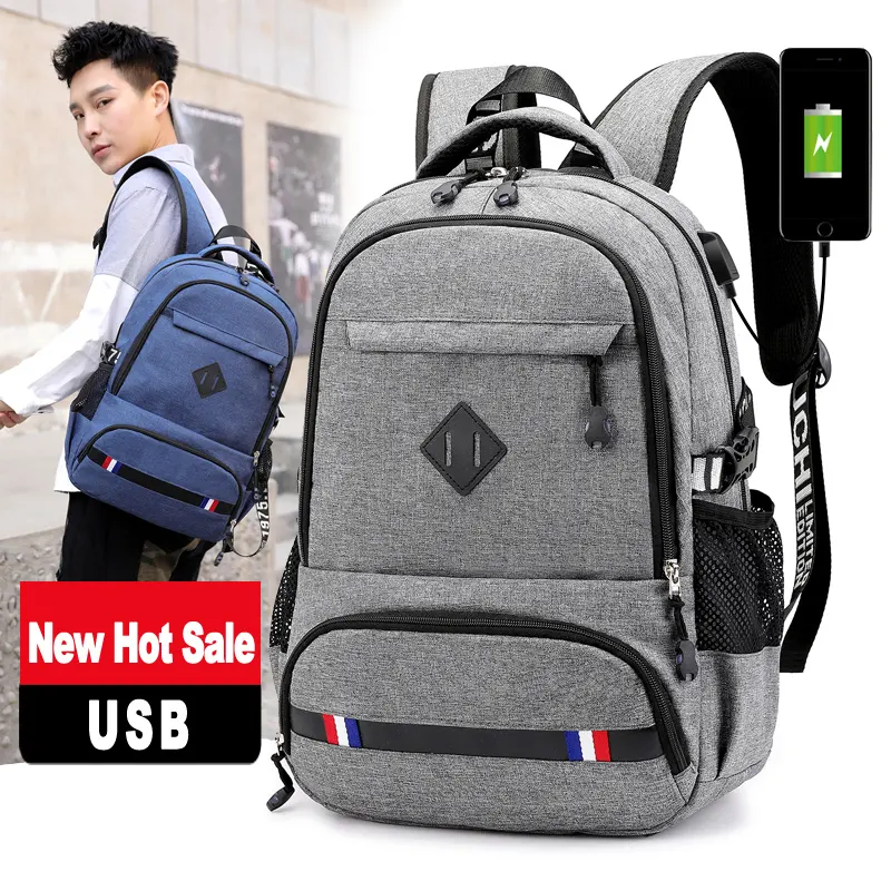 2019 nuovo arrivo espandibile semplice ricarica usb smart bag zaino mens laptop zaino borse