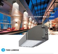 Applique murale LED extérieure carrée en aluminium étanche IP65 pour jardin et rue, blanc chaud 3000K, 40W, angle de faisceau 120°, design moderne, garantie 5 ans