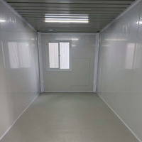 Maison conteneur pliable extensible prête à l'emploi, entièrement meublée, design moderne, pour bureau, bâtiment, ou camp de travailleurs en extérieur
