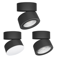 Lampe LED d'intérieur à montage en surface RONSE au design moderne avec cadre en aluminium focalisable à partir de 15 ° -40 °   Plafonnier encastré