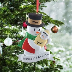 Première décoration de Noël du grand-père 2027 |   Grand-père personnalisé avec bébé - Product Image 1